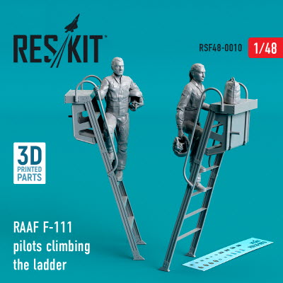 [사전 예약] RSF48-0010 1/48 RAAF F-111 pilots climbing the ladder (2 pcs) (3D Printing) (1/48)