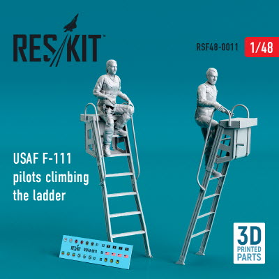RSF48-0011 1/48 USAF F-111 pilots climbing the ladder (2 pcs) (3D Printing) (1/48)