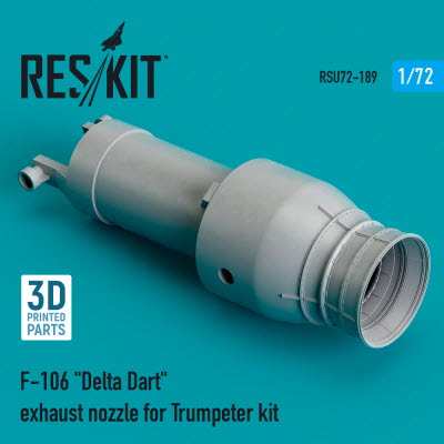RSU72-0189 1/72 F-106 \"Delta Dart\" exhaust nozzle for Trumpeter kit (3D printing) (1/72)