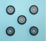 REJSP946 Wheels + vents + tyres ( tarmac ) – Enkei / 4 pcs / for Nissan Pulsar GTI-R 1/24