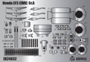 [사전 예약] EX24032 1/24 Detail Up Parts for Honda Civic EF3 Gr.A 1989