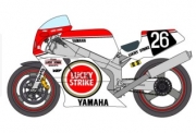 [사전 예약 ~9/21일] D1080 1/12 Yamaha YZF Team Roberts'87Suzuka 8 Hours decal [D1080]