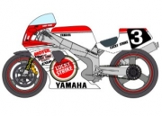 [사전 예약 ~9/21일] D1081 1/12 Yamaha YZF Team Roberts '88 Suzuka 8 Hours Decal [D1081]