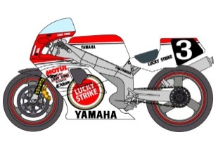 D1081 1/12 Yamaha YZF Team Roberts '88 Suzuka 8 Hours Decal [D1081]