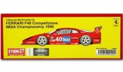 [SALE-사전 예약] ST27-FR2422 1/24 FERRARI F40 Competizione IMSA Championship (1990) Studio27