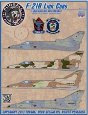 FUR48-020 1/48 F-21A Lion Cubs USN/USMC Aggressors