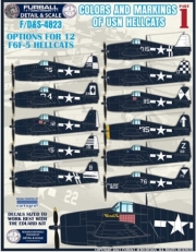 FURF/D&S-4823 1/48 Colors & Markings of F6F-5 HELLCATS PART1