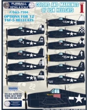 FURF/D&S-7204 1/72 Colors & Markings of F6F-5 HELLCATS PART1