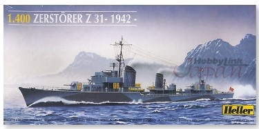 [사전 예약] HEL81010 1/400 Zerstorer Z31 1942