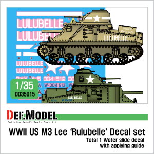 DD35015 1/35 WWII US M3 Rulubelle Decal set (1/35 M3 Lee)