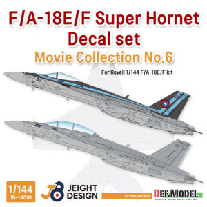 JD14001 1/144 F/A-18E/F Super Hornet Decal set - Movie Collection No.6