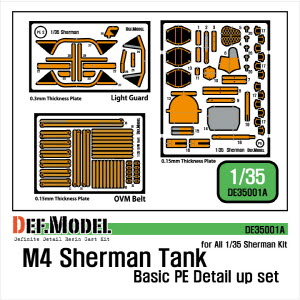 DE35001A 1/35 Sherman Basic PE set