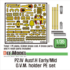DE35020 1/35 PZ.IV Ausf.H Early/Mid O.V.M. PE set (for Academy 1/35)