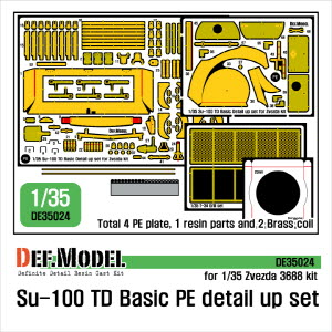 DE35024 1/35 Soviet Su-100 TD Basic PE detail up set (for 1/35 Zvezda 3688 kit)