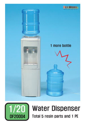 DF20004 1/20th Water dispenser with bottle