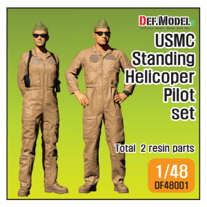 DF48001 1/48 USMC Helicopter Pilot standing set