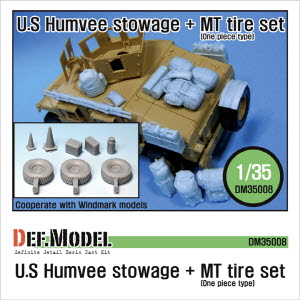 DM35008 1/35 Humvee Stowage + MT Tire set (for 1/35 All Humvee kits)