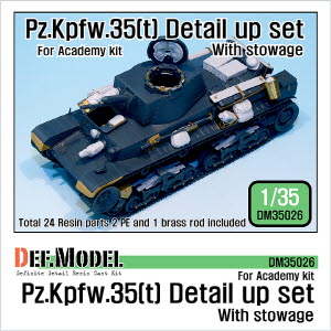 DM35026 1/35 Pz.Kpfw.35(t) Detail up set with stowage (for Academy 1/35)