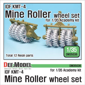 DM35036 1/35 IDF KMT-4 Mine Roller wheel set (for Academy 1/35)