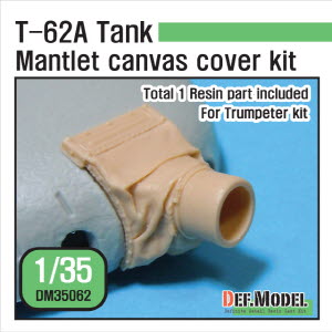 DM35062 1/35 T-62A mantlet canvas cover set (for Trumpeter kit 1/35)