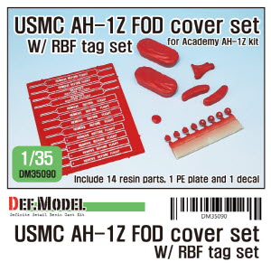 DM35090 1/35 USMC AH-1Z FOD cover set (for 1/35 Academy Ah-1Z Viper)