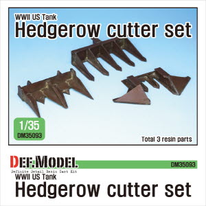DM35093 1/35 WWII US Tank hedgerow cutter set ( for 1/35 Tamiya kit)