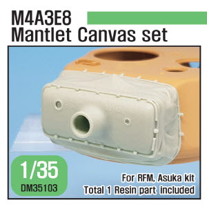 DM35103 1/35 US M4A3E8 Sherman Mantlet canvas cover set (for RFM, Taska/Asuka kit 1/35)