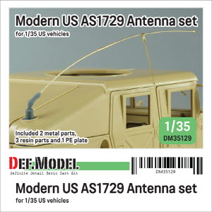 DM35129 1/35 Modern US AS1729 Antenna set (for 1/35 US vehicles)