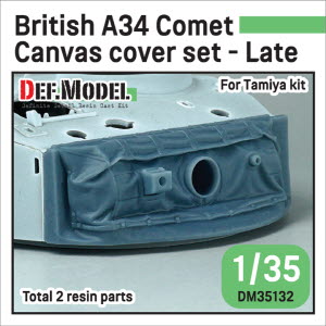 [사전 예약 ~10/4일] DM35132 1/35 British A34 Comet Canvas Cover set- Late (for 1/35 Tamiya kit)
