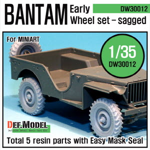 DW30012 1/35 WW2 UK BANTAM Early Wheel set(for Miniart 1/35)