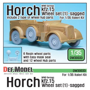 [사전 예약 ~10/4일] DW30033 1/35 WW2 Horch Kfz.15 Wheel set (1)(for Italeri 1/35)