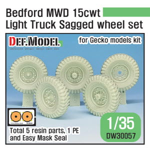 [사전 예약 ~10/4일] DW30057 1/35 British Bedford MWD Light Truck Wheel set (for Gecko 1/48) - Jan.2021