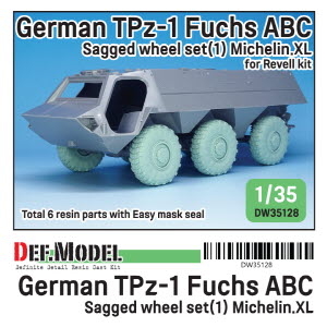 DW35128 1/35 German TPz-1 Fuchs ABC Sagged wheel set (1)( for Revell 1/35)