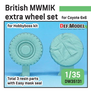 DW35131 1/35 British MWMIK Extra Sagged wheel set for 6X6 Coyote (for Hobbyboss 1/35)