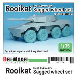 DW35134 1/35 South Africa Rooikat AFV Sagged wheel set ( for Trumpeter 1/35)