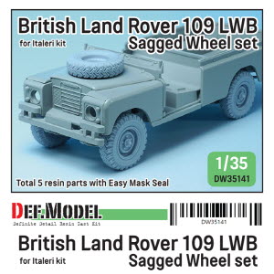 [사전 예약 ~10/4일] DW35141 1/35 British land rover 109 LWB wheel set (for italeri 1/35)