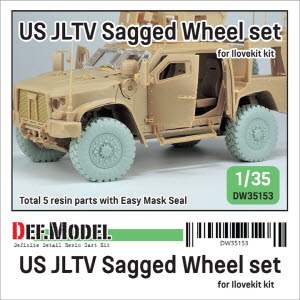 [사전 예약 ~10/4일] DW35153 1/35 US JLTV Sagged wheel set ( for ILK 1/35)