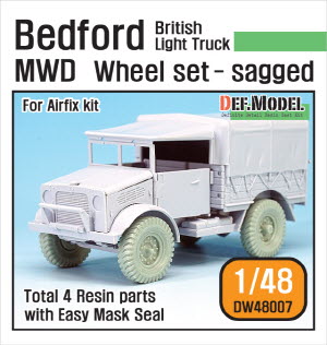 DW48007 1/48 British Bedford MWD Light Truck Wheel set (for Airfix 1/48)