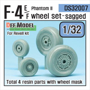 [사전 예약 ~10/4일] DS32007 1/32 F-4E/F/G Phantom II Wheel set (for Revell 1/32)