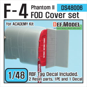 [사전 예약 ~10/4일] DS48006 1/48 F-4B/C/D Phantom II FOD Cover set (for ACADEMY 1/48)