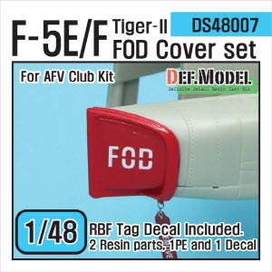 DS48007 1/48 F-5E/F Tiger-II FOD Cover set (for AFV club 1/48)