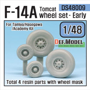 DS48009 1/48 F-14A Tomcat wheel set - Early (for Tamiya-Hasegawa 1/48)