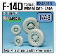 DS48013 1/48 F-14D Tomcat wheel set - Early (for Tamiya 1/48)