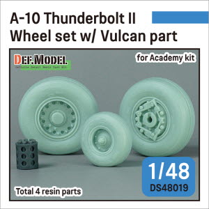 [사전 예약 ~10/4일] DS48019 1/48 A-10 Thunderbolt II Wheel set w/ Vulcan part for Academy 1/48 kit