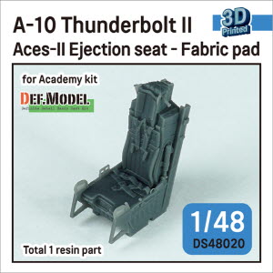 DS48020 1/48 A-10 Thunderbolt II Ace-II Ejection seat (Fabric pad) for Academy 1/48 kit