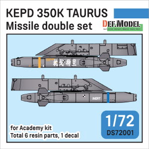 [사전 예약 ~10/4일] DS72001 1/72 KEPD 350K TAURUS Missile double set (for Academy F-15K 1/72)