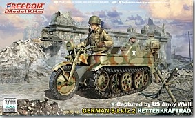 [사전 예약] 16004 1/16 Captured by US Army WWII German Sd.Kfz.2 Kettenkraftrad