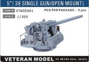 VTW35001 1/350 5"/ 38 SINGLE GUN(OPEN MOUNT)
