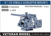 VTW35002 1/350 5"/ 25 SINGLE GUN(OPEN MOUNT)