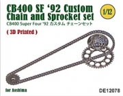 [사전 예약] DE12078 1/12 CB400 Super Four Custom '92 Chain & Sprocket set
